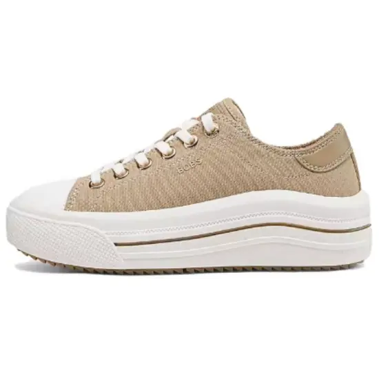 Skechers Bob's Skateboard Shoes Women's Low-Top Tan/White