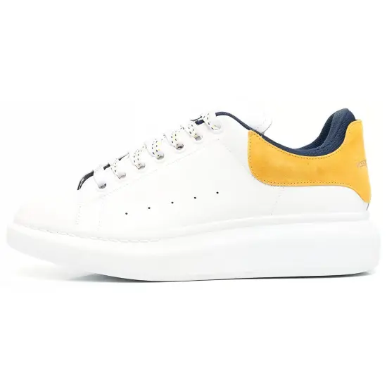 Alexander McQueen Oversized Sneaker 'White Pop Yellow Navy'