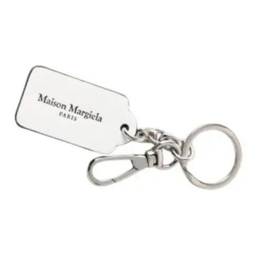 Maison Margiela Calfskin Keychains Women's White