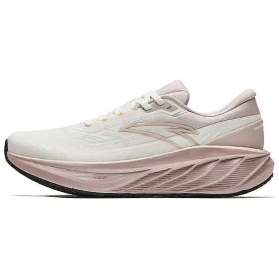 ANTA Cloud Journey Running Shoes Women's Low-Top Ivory White/Lotus Grey
