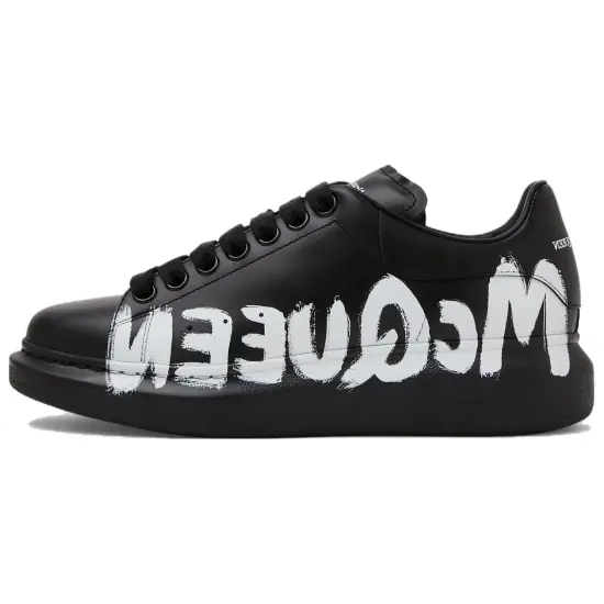 Alexander McQueen Skateboard Shoes Women's Low-Top Black