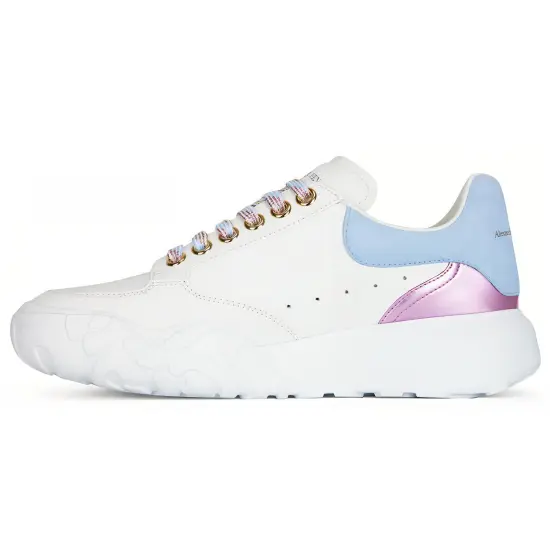 Alexander McQueen Court Trainer Casual Shoes Women's Low-Top White Blue/Purple