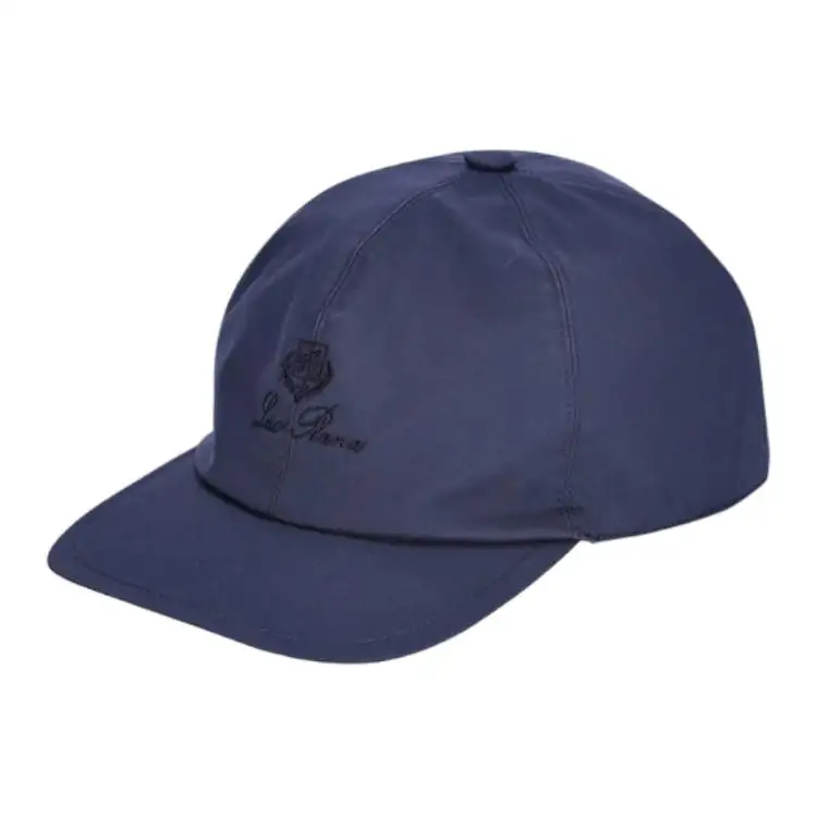 Loro Piana Nylon Baseball Caps Men's Marine Blue