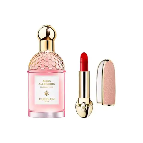 Lipstick, perfume, nude floral set contains rose sandalwood, 75 ml, 3.5g