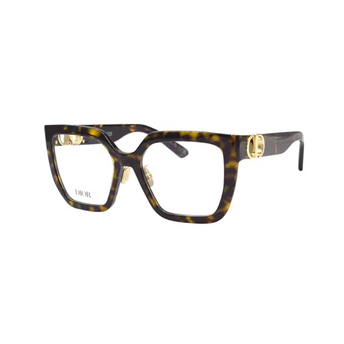 DIOR Square Eyeglass Frames Women's Tortoiseshell