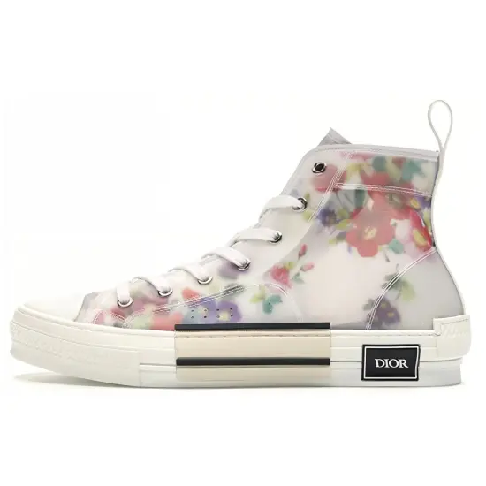 DIOR B23 High Top Flowers Oblique