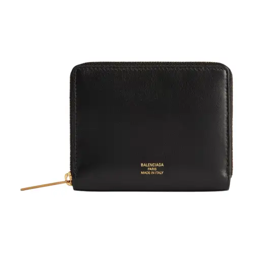 Balenciaga Smooth Calfskin Coin Purse Women's Black