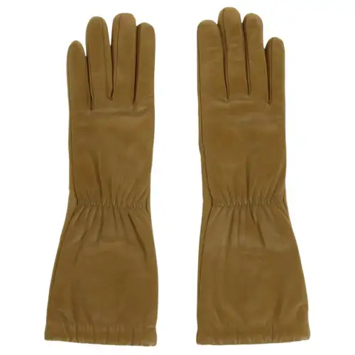 Bottega Veneta Lambskin Gloves Women's Camel