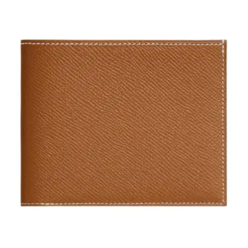 HERMES Citizen Twill Epsom Cow Leather Wallet Men's Brown
