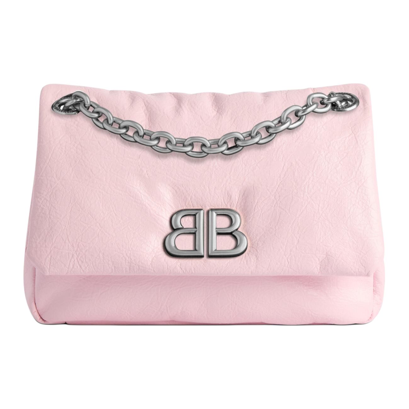 Женская сумка Balenciaga Monaco (розовая)
