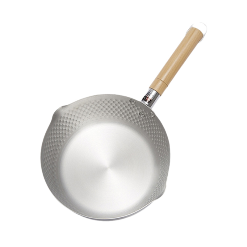 NITORI Yideli Japanese original design home home minimalist rental kitchen aluminum milk pot soup pot cooking snail noodles pot cooking instant noodles pot snow flat pot INS style Muji wind season