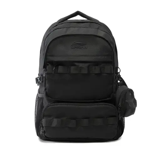 Li Ning Polyester Backpack Unisex Black