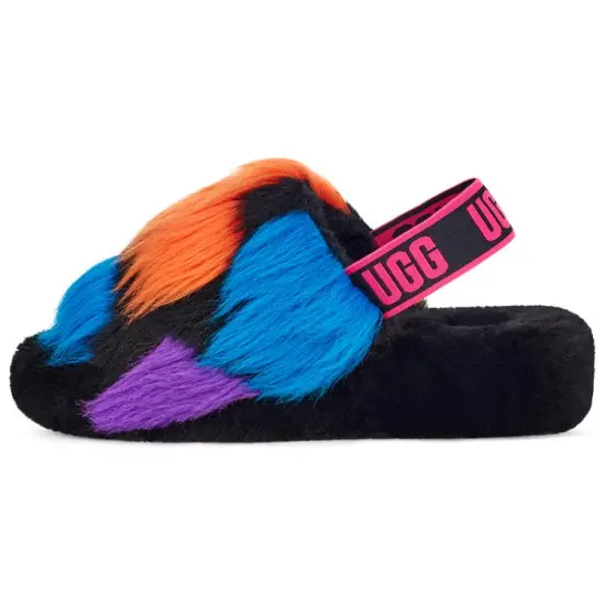 UGG Women's Fluff Yeah Slide 'Party Spots'