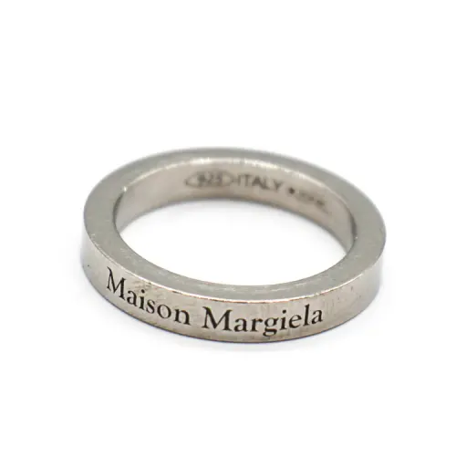 Maison Margiela Engraved-logo Band Ring