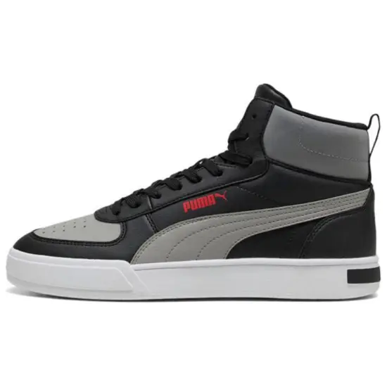 PUMA Caven Anti Slip Wear Resistant Mid Top Skateboard Shoes Unisex Black