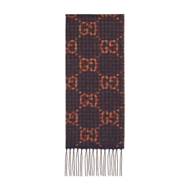 GUCCI Gg Rib Knit Scarf