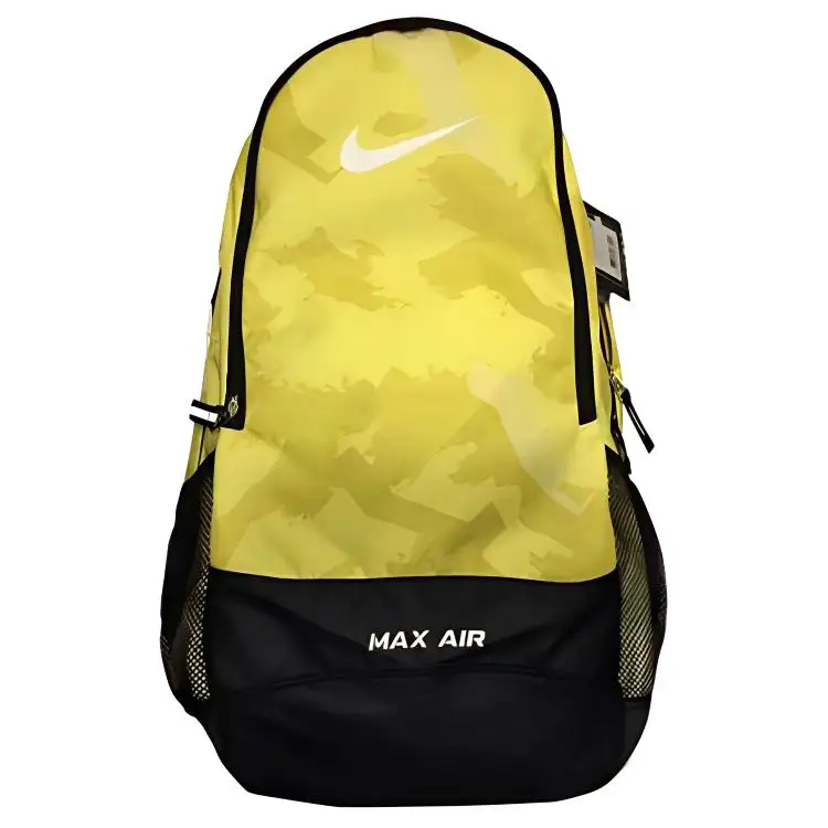 Nike Polyester Backpack Regular Unisex Yellow & Black