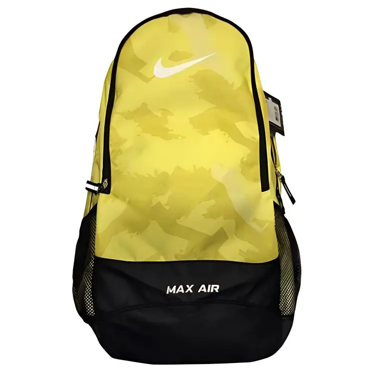 Nike Polyester Backpack Regular Unisex Yellow & Black