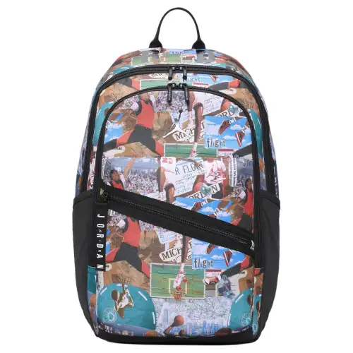 Nike Polyester Backpack Unisex Black & Multicolor
