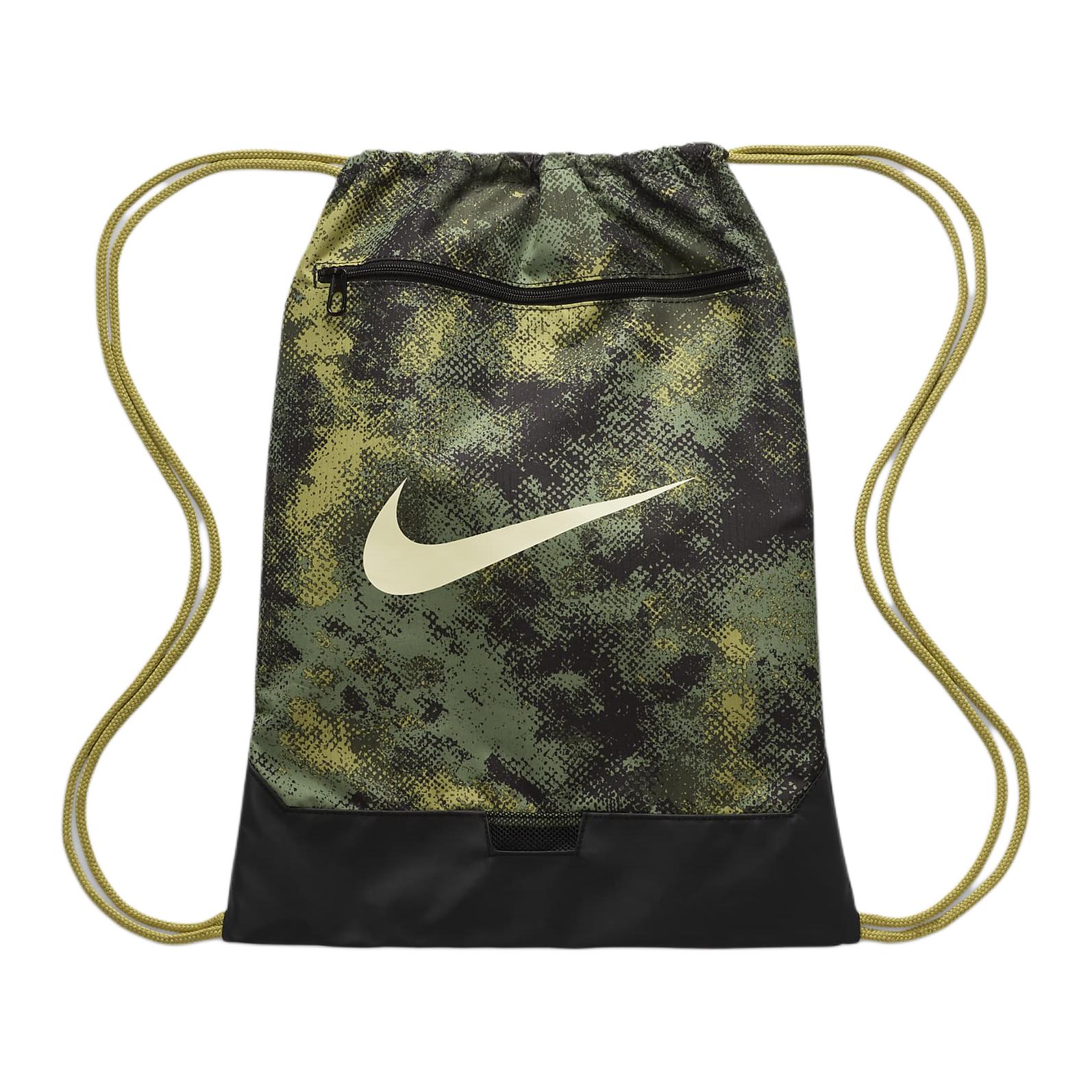 Nike Recycled Polyester Backpack Regular Unisex Olive Green & Black & Coconut Milk