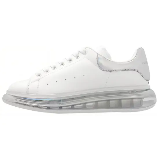 Alexander McQueen Oversized Clear Sole White Pearl