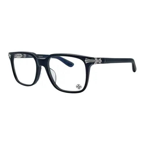 Chrome Hearts Acetate Irregular Shape Eyeglass Frames Men's Dark Blue