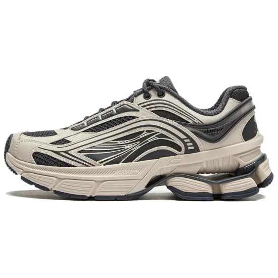 LINING Aurora RENEW Running Shoes Women's Low-Top Moonlight Gray/Ebony Black