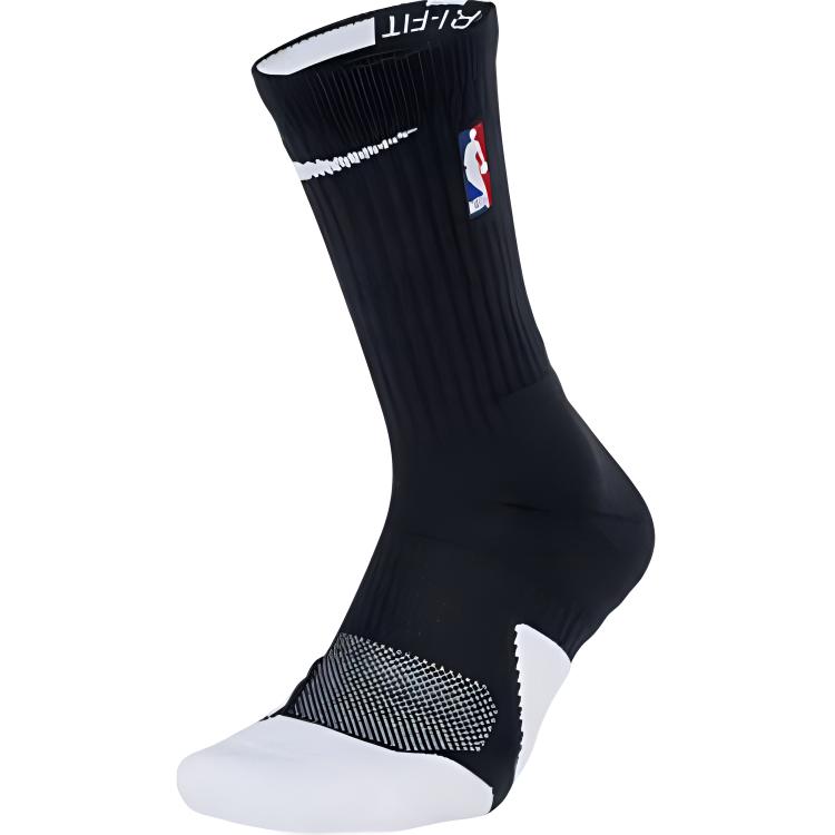 Nike x NBA Crew Socks Unisex 1 Pack Black White