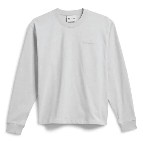 Adidas Originals T Shirts Unisex Light Gray Crew Neck Moderate Straight Fit