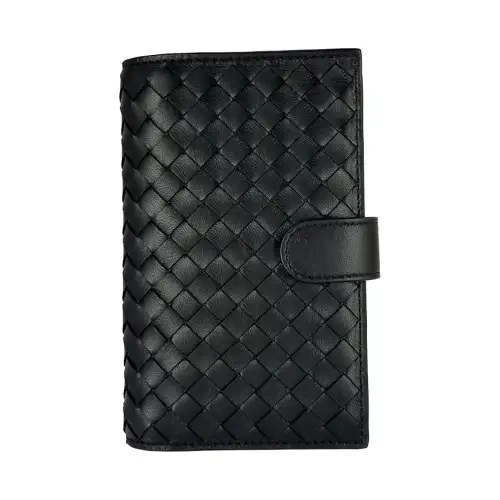 Bottega Veneta Leather Wallet Women's Black