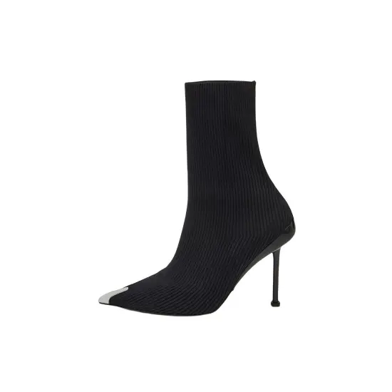 Alexander McQueen Slash Pointed-Toe Ankle Boots Women's