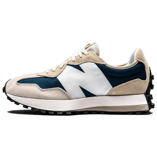 New Balance 327 Beige Navy Burnt Orange
