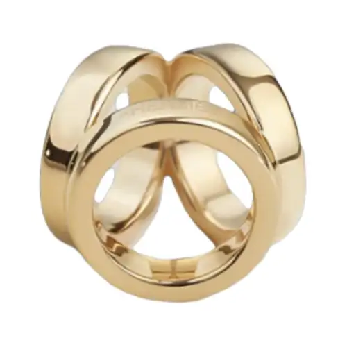 HERMES Brass Rings Women's Gold/Silver