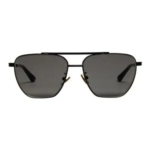 Bottega Veneta Metal Aviator Sunglasses Unisex Black