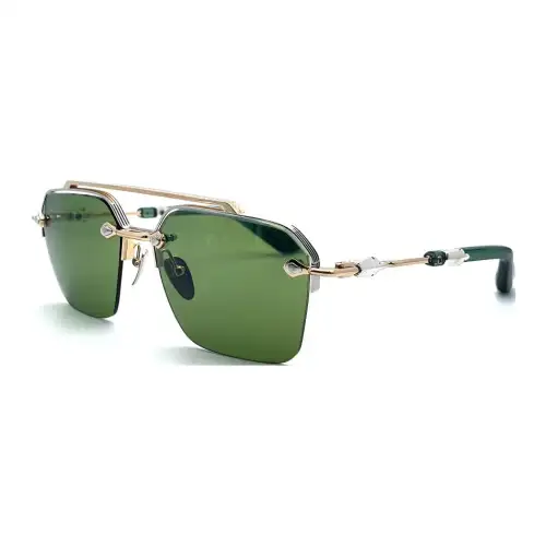 Chrome Hearts Titanium Aviator Sunglasses Men's Gold