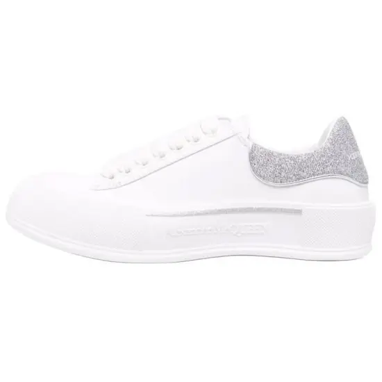 Alexander McQueen Deck Casual Shoes Men Low-Top White Gray