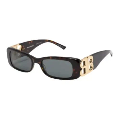 Balenciaga Dynasty Rectangular-Frame Sunglasses