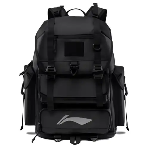Li Ning LPL Collaboration Sports Life Collection Polyester Backpack Unisex Black