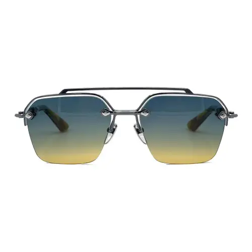Chrome Hearts Titanium Alloy Aviator Sunglasses Men's Yellow