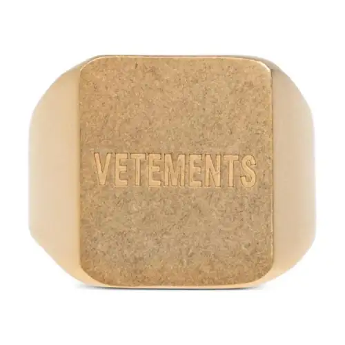 Vetements Logo Engraved Ring