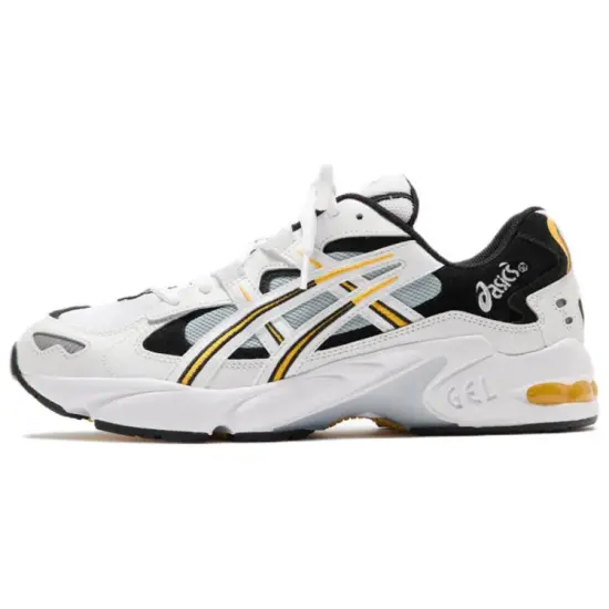 Kith X Asics Gel-Kayano 5 Gel Kayano 5 OG Running Shoes Unisex Low-Top White Black Yellow