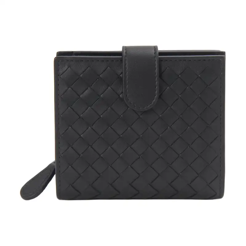 Bottega Veneta Leather Wallet Women's Black