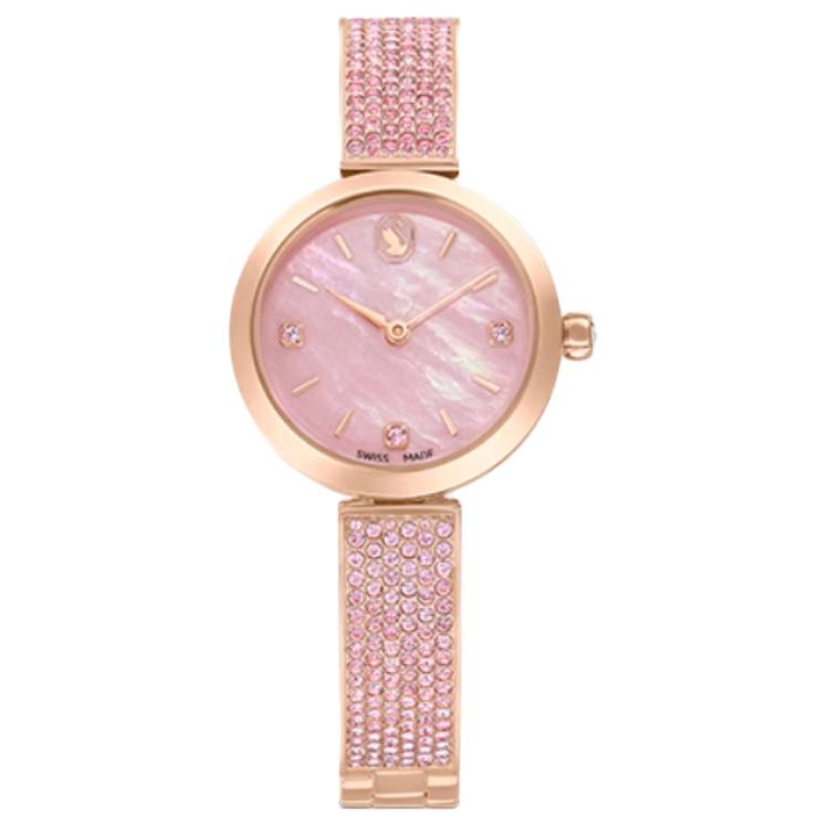 Женские часы Swarovski (розовые)