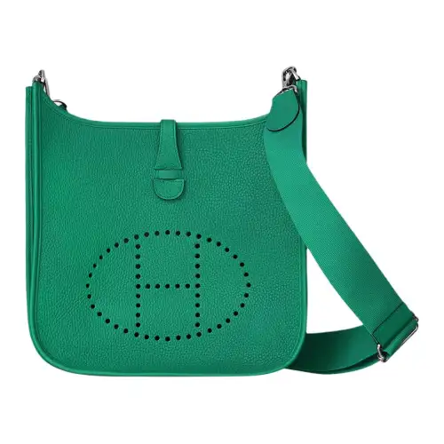 HERMES Evelyne Clemence Bullock Leather Crossbody Bag, Shoulder Bag 29 Women's