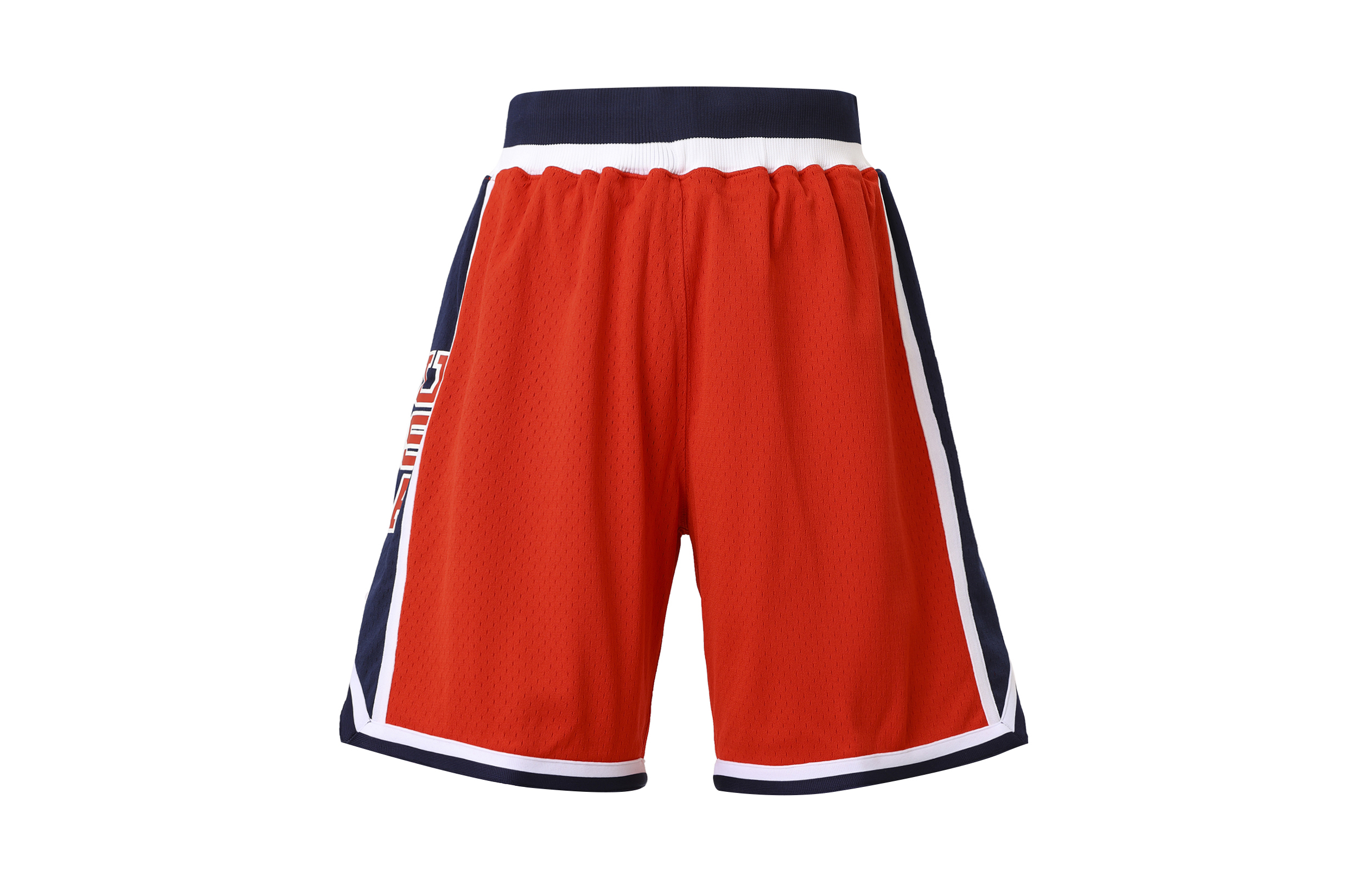 Mitchell Ness Basketball Shorts Men’s Red Moderate Straight Fit Pants