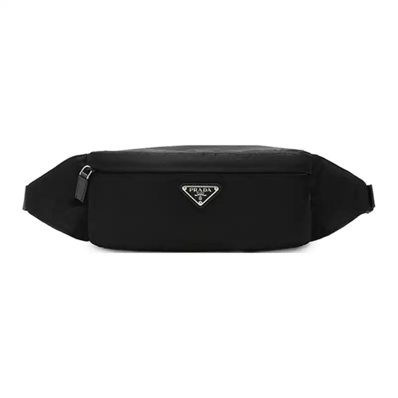 PRADA Nylon Fabric Sling Bag, Crossbody Bag, Fanny Pack Regular Men's Black