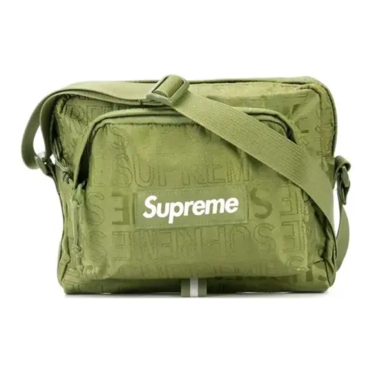 Supreme Nylon Crossbody Bag, Shoulder Bag Regular Unisex Olive Green
