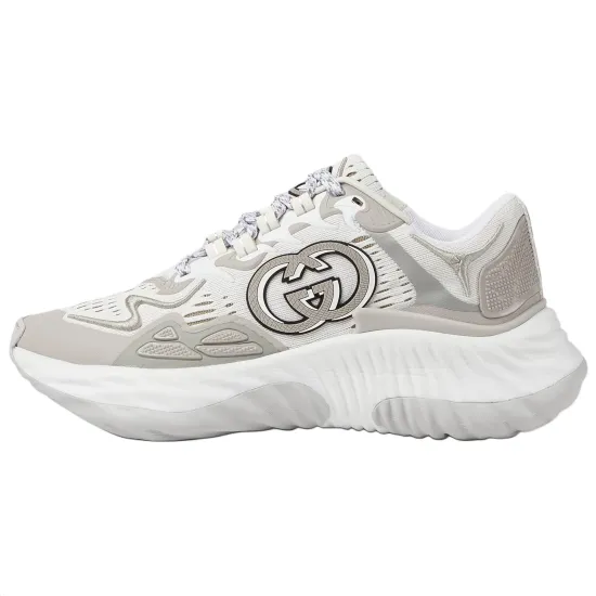 GUCCI Casual Shoes Women's Low-Top Gray White