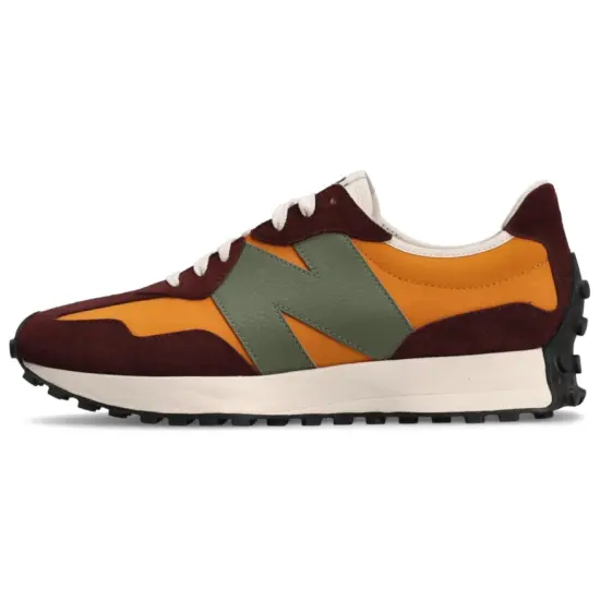 New Balance 327 Madras Orange Burgundy