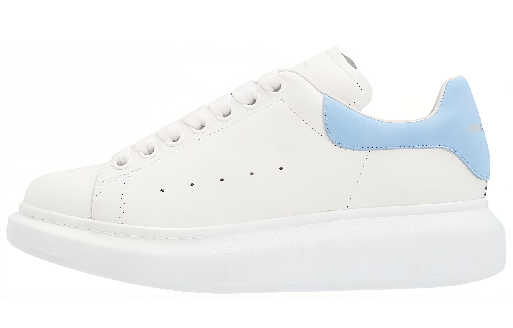 Alexander McQueen Интерьер Эксклюзивная эмблема McQueen негабаритная стандартный со шнурками Низкая банда популярный панель обувь женский белый синий